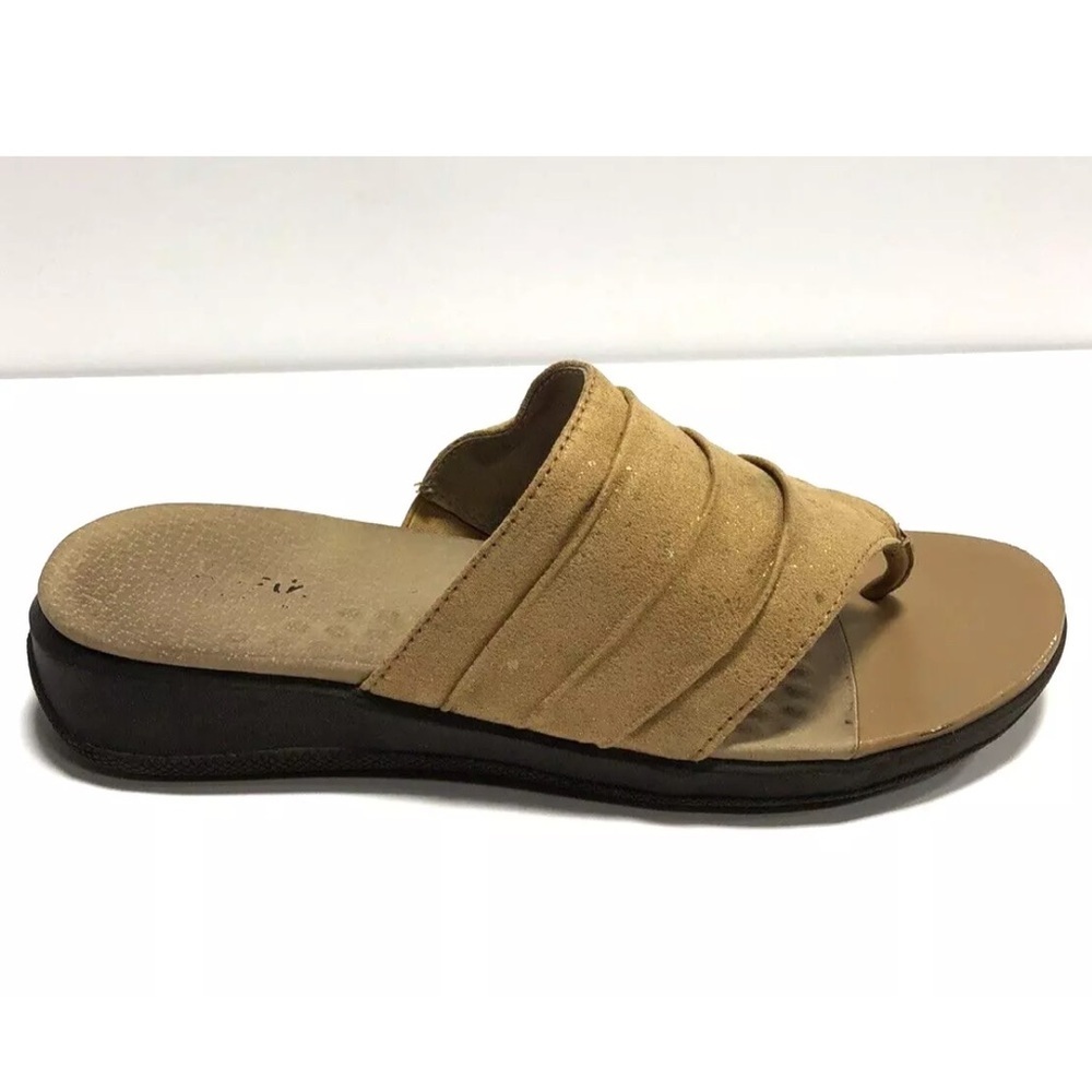 Softwalk Women’s Toma, Tan Slide Sandals, Size 8 M